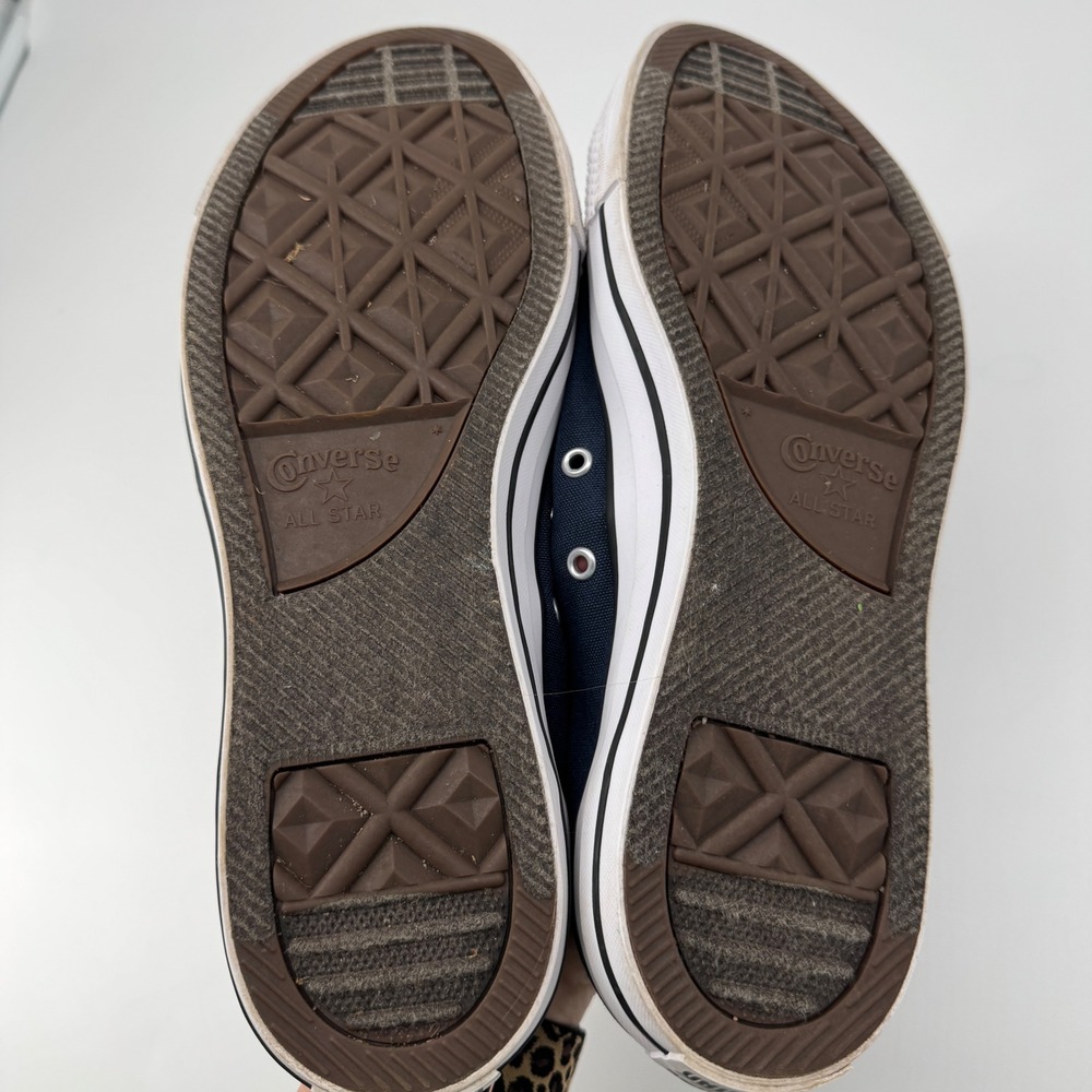 Converse Chuck Taylor Low Top Shoes M10.5 W12.5 Navy Retro Skater Indie Classic - Picture 8 of 9